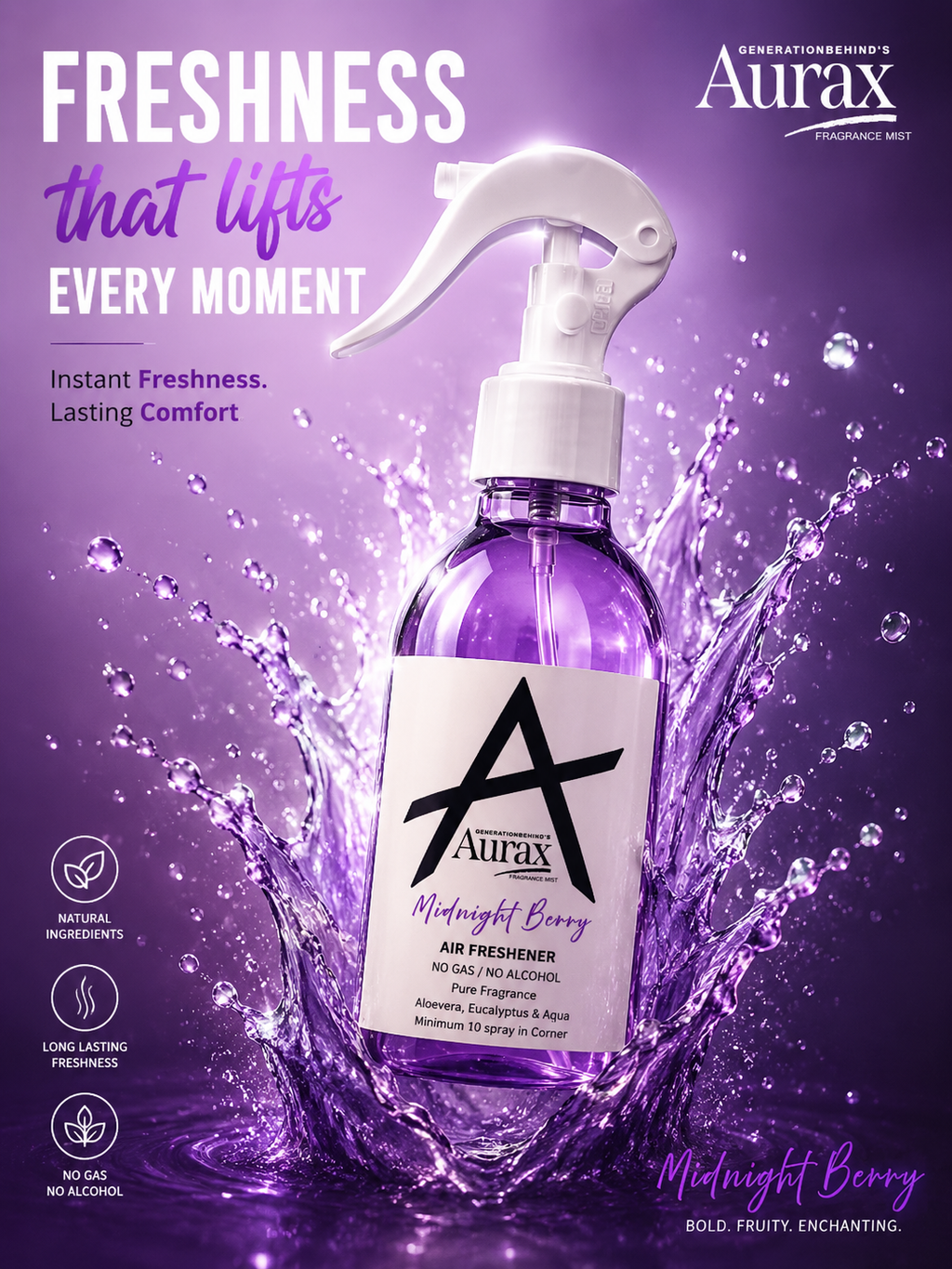 Midnight Berry Room Fragrance Mist – Aurax by Generationbehind