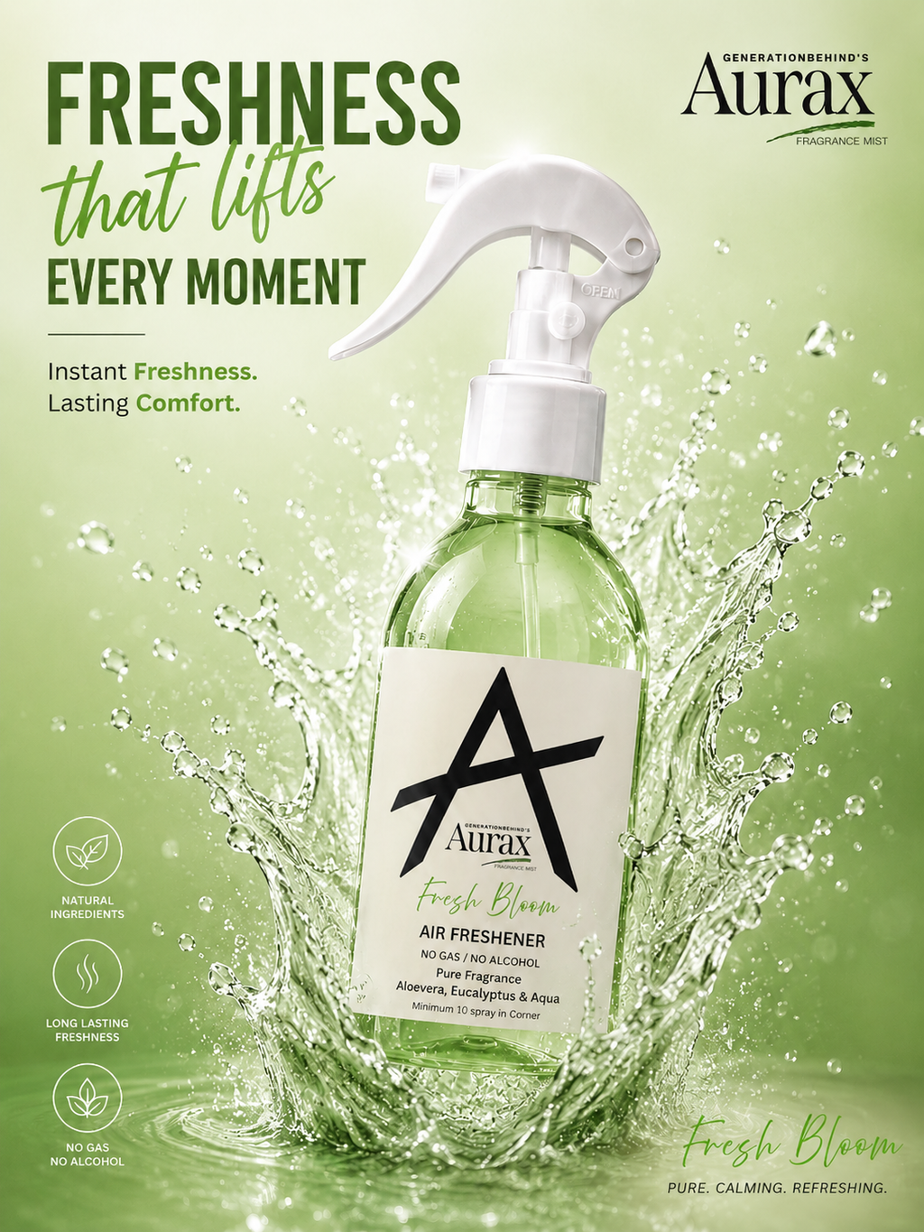 Fresh Bloom Room Fragrance Mist – Aurax by Generationbehind