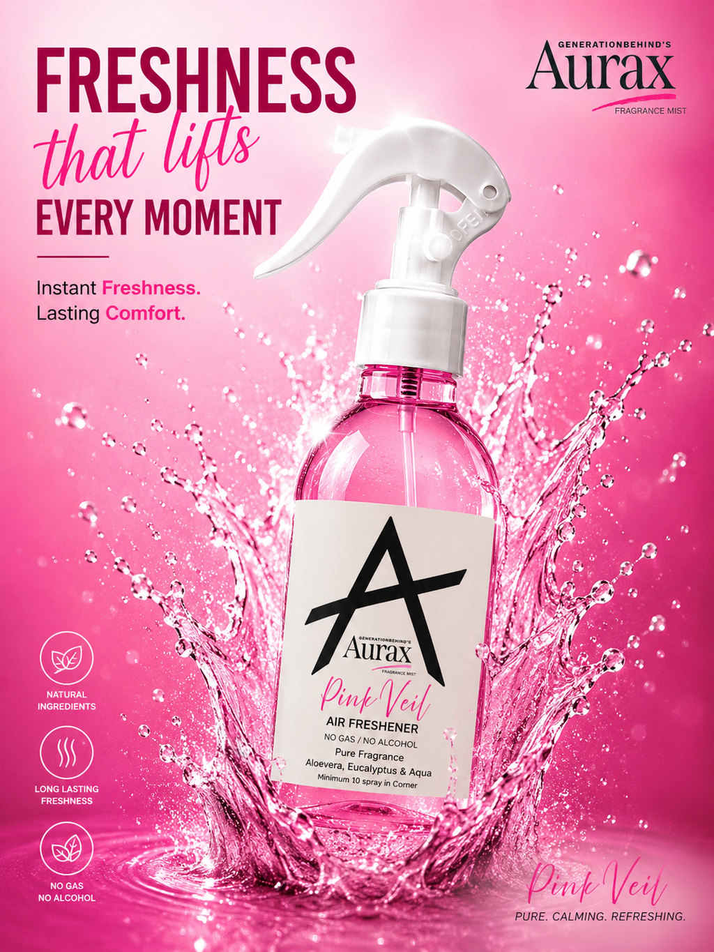 Pink Veil Room Fragrance Mist – Aurax by Generationbehind